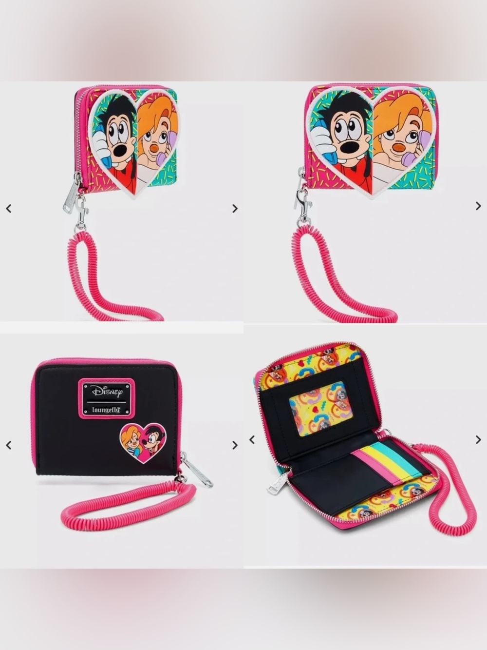 NWOT Loungefly Disney_A Goofy Movie Max Roxanne Split Crossbody bag+wallet SET - Picture 4 of 17